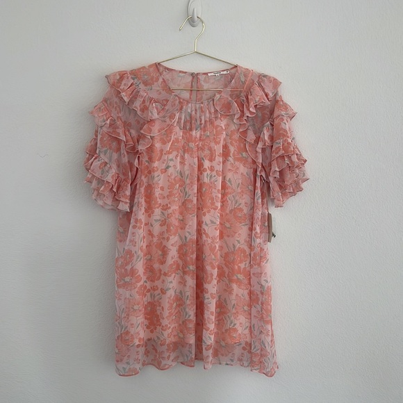 Tularosa Marlena Slip Dress In Blush Poppy Floral - Picture 5 of 7